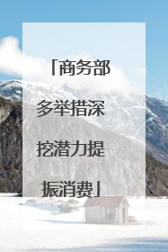 商务部多举措深挖潜力提振消费