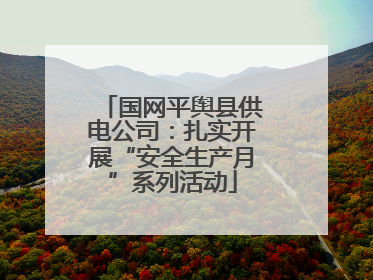 国网平舆县供电公司：扎实开展“安全生产月”系列活动