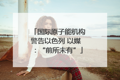 国际原子能机构警告以色列 以媒：“前所未有”