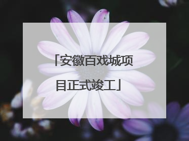 安徽百戏城项目正式竣工