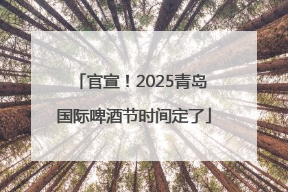 官宣！2025青岛国际啤酒节时间定了
