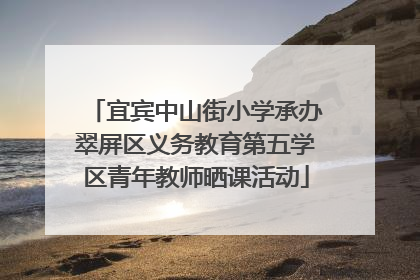 宜宾中山街小学承办翠屏区义务教育第五学区青年教师晒课活动