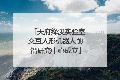天府绛溪实验室交互人形机器人前沿研究中心成立
