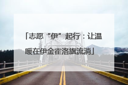 志愿“伊”起行：让温暖在伊金霍洛旗流淌