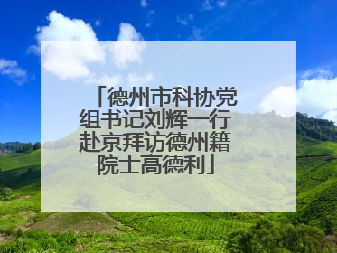 德州市科协党组书记刘辉一行赴京拜访德州籍院士高德利