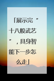 展示完“十八般武艺”，具身智能下一步怎么走