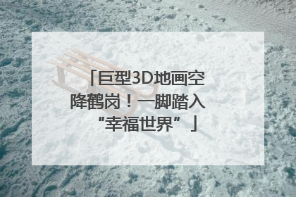 巨型3D地画空降鹤岗！一脚踏入“幸福世界”