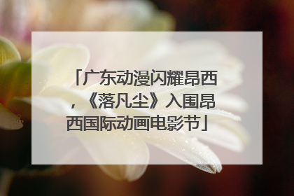 广东动漫闪耀昂西，《落凡尘》入围昂西国际动画电影节