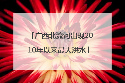 广西北流河出现2010年以来最大洪水