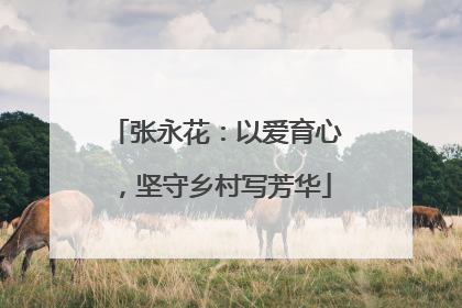 张永花：以爱育心，坚守乡村写芳华