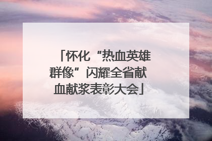 怀化“热血英雄群像”闪耀全省献血献浆表彰大会