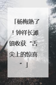 杨梅熟了！钟祥长滩镇收获“舌尖上的惊喜”