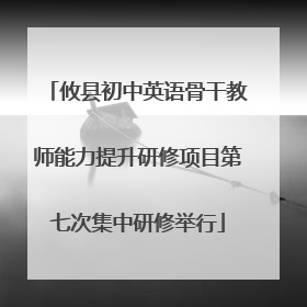 攸县初中英语骨干教师能力提升研修项目第七次集中研修举行