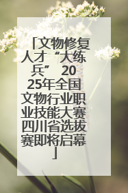 文物修复人才“大练兵” 2025年全国文物行业职业技能大赛四川省选拔赛即将启幕