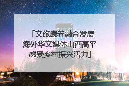 文旅康养融合发展 海外华文媒体山西高平感受乡村振兴活力