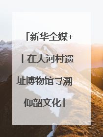 新华全媒+丨在大河村遗址博物馆寻溯仰韶文化