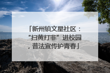 新州镇文星社区：“扫黄打非”进校园，普法宣传护青春