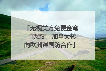 无视美方免费金穹“诱惑” 加拿大转向欧洲谋国防合作