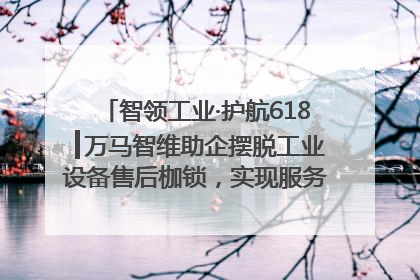 智领工业·护航618┃万马智维助企摆脱工业设备售后枷锁，实现服务与效能价值共振！