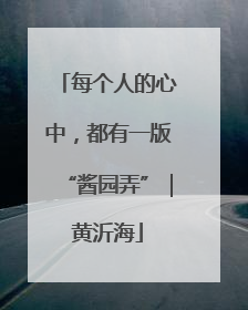 每个人的心中，都有一版“酱园弄”｜黄沂海