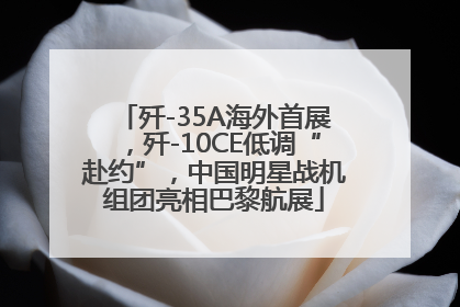 歼-35A海外首展，歼-10CE低调“赴约”，中国明星战机组团亮相巴黎航展