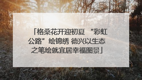 格桑花开迎初夏 “彩虹公路”绘锦绣 德兴以生态之笔绘就宜居幸福图景