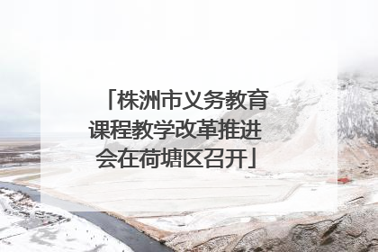 株洲市义务教育课程教学改革推进会在荷塘区召开