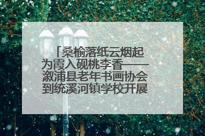 桑榆落纸云烟起 为霞入砚桃李香——溆浦县老年书画协会到统溪河镇学校开展书画进校园活动