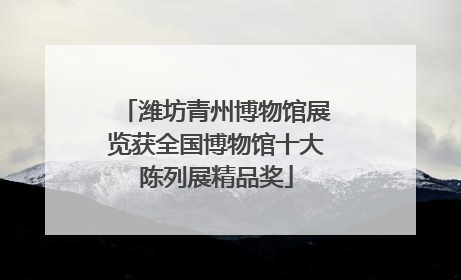 潍坊青州博物馆展览获全国博物馆十大陈列展精品奖