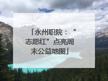 永州职院：“志愿红”点亮周末公益地图