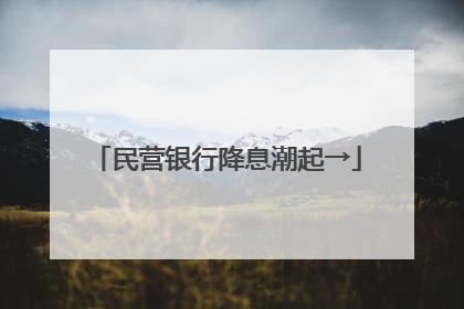 民营银行降息潮起→