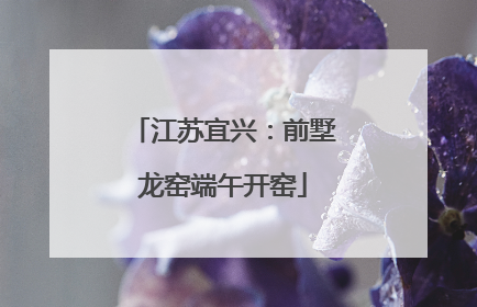 江苏宜兴：前墅龙窑端午开窑
