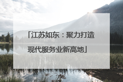 江苏如东：聚力打造现代服务业新高地