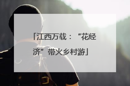 江西万载：“花经济”带火乡村游