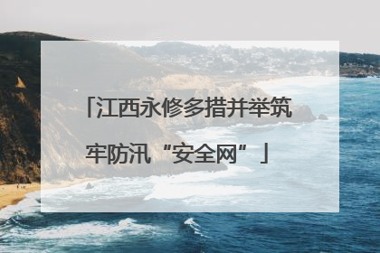 江西永修多措并举筑牢防汛“安全网”