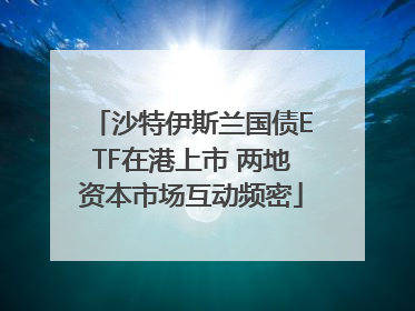沙特伊斯兰国债ETF在港上市 两地资本市场互动频密