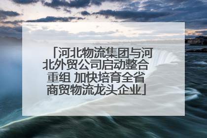 河北物流集团与河北外贸公司启动整合重组 加快培育全省商贸物流龙头企业