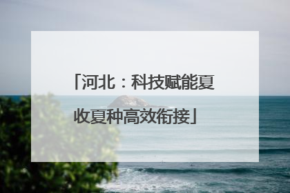 河北：科技赋能夏收夏种高效衔接