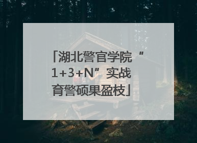 湖北警官学院“1+3+N”实战育警硕果盈枝