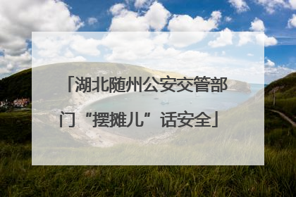 湖北随州公安交管部门“摆摊儿”话安全