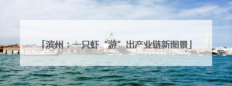 滨州：一只虾“游”出产业链新图景