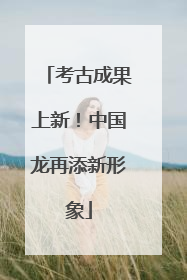 考古成果上新！中国龙再添新形象