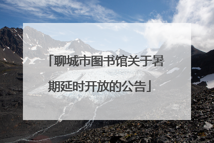 聊城市图书馆关于暑期延时开放的公告