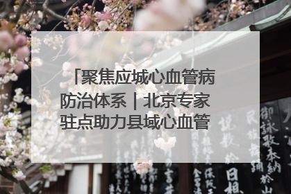 聚焦应城心血管病防治体系｜北京专家驻点助力县域心血管诊疗技术突破