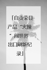 自贡荣县产品“火辣”闯世界 出口刷新纪录