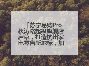 苏宁易购Pro秋涛路超级旗舰店启幕，打造杭州家电零售新地标，加速“大店攻略”全省布局