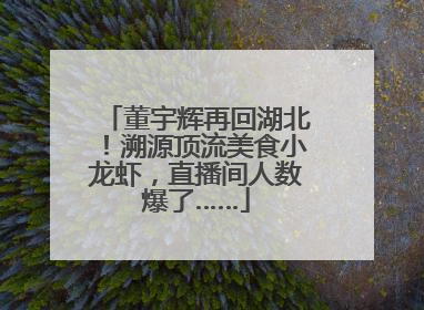 董宇辉再回湖北！溯源顶流美食小龙虾，直播间人数爆了……