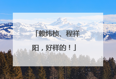 赖炜桢、程祥阳，好样的！