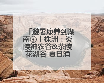 避暑康养到湖南③丨株洲：炎陵神农谷&茶陵花湖谷 夏日消暑好去处