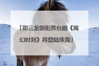 郑云龙领衔舞台剧《魔幻时刻》将登陆珠海
